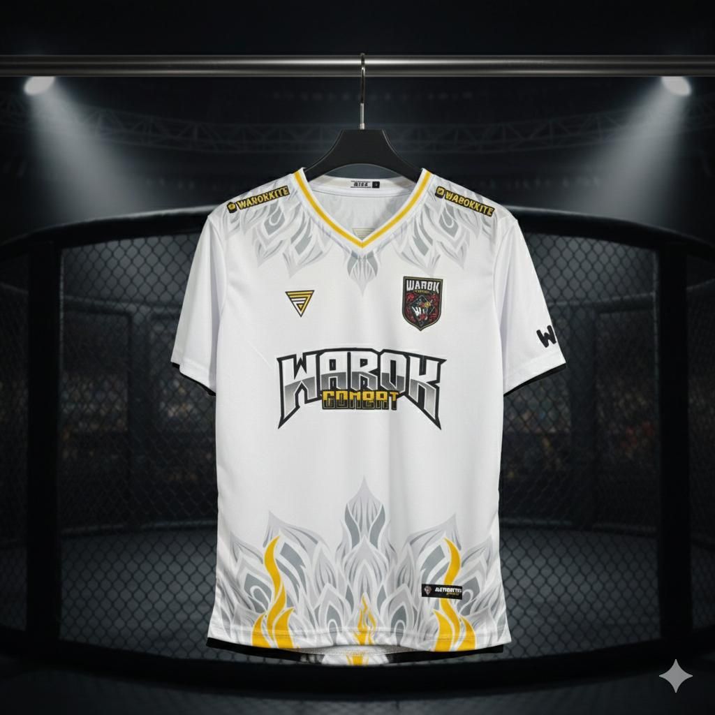 Jersey Original Warok Combat Team ALBINO Edition Full Printing V neck Eksklusif Spesial Fighter Champions