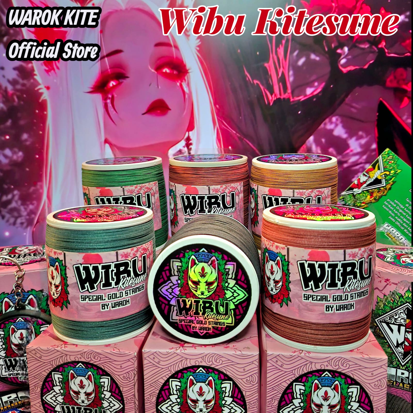 Gelasan Matot Warok WIBU KITSUNE 1600Yard Bahan Gold Import Super Tajam Spesial Daily And Tournament